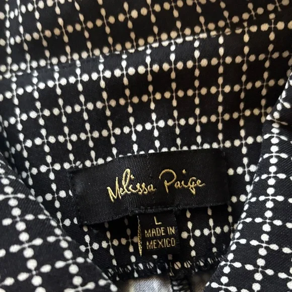 Melissa Paige Black and White Patterned Blazer - Picture 3 of 4